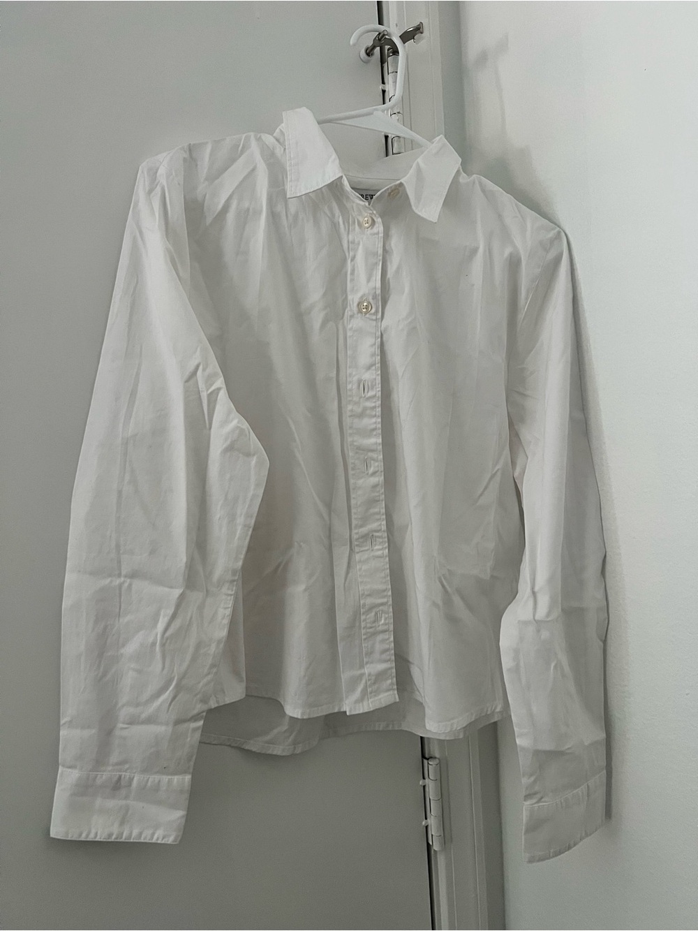 J. Crew White Button-Front Women's Shirt